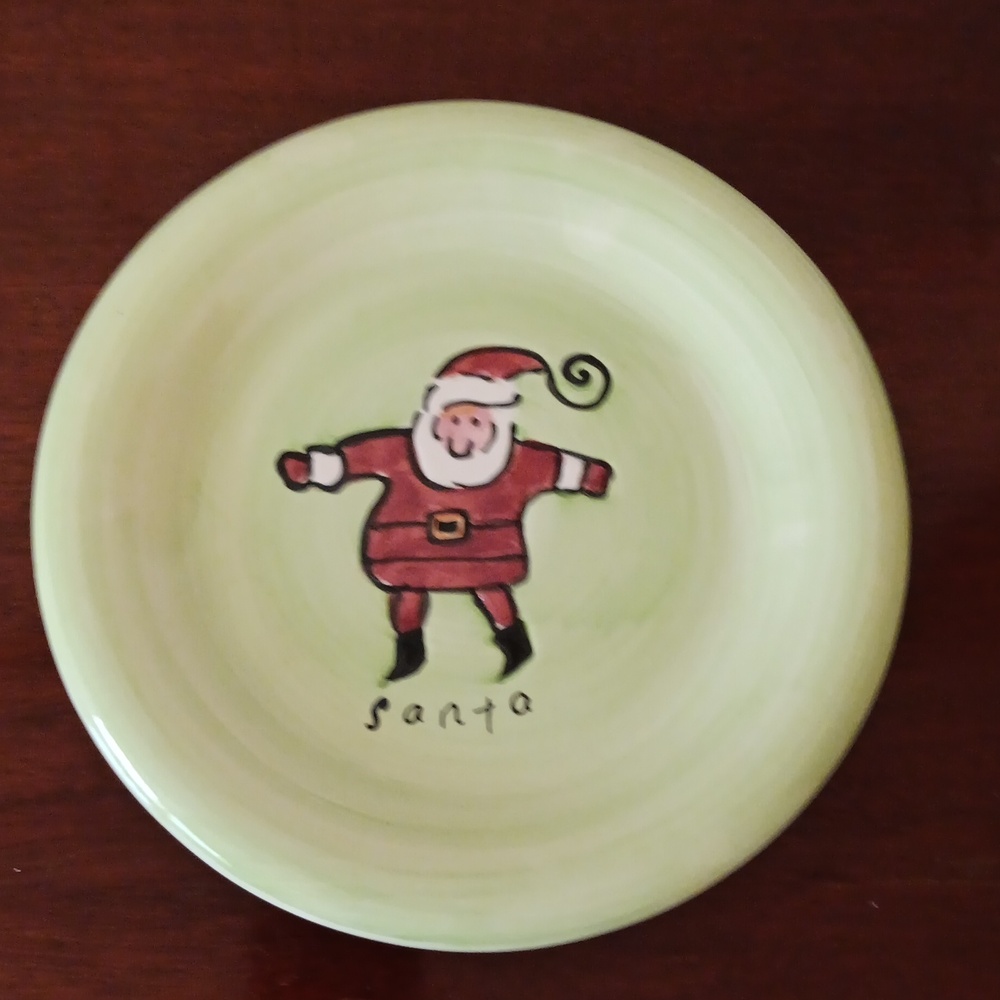 Santa plate By WendoverLane